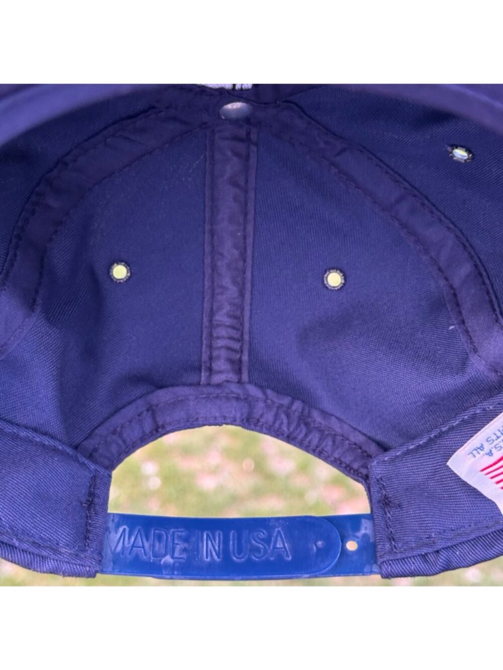 Pearl Harbor HI Snapback USS Arizona BB-39 Rope Hat Navy Blue One Size USA Vtg - Picture 6 of 14